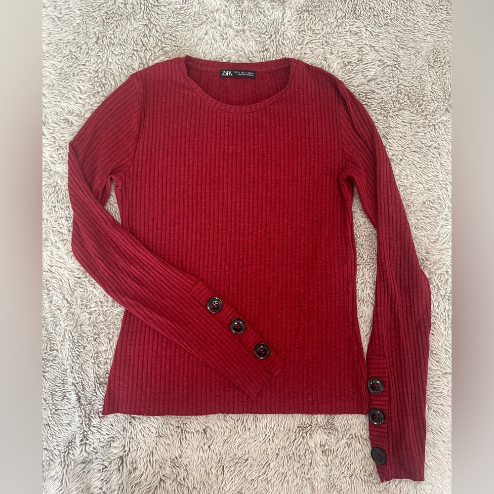 Zara Red Top
